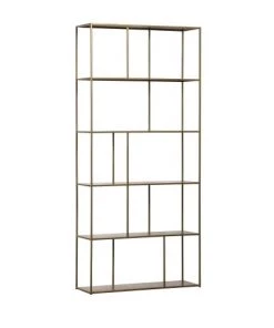 Bepurehome Étagères Étagère En Métal 196x90cm Laiton