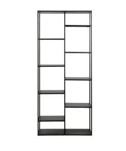 Woood Étagères Étagère En Métal 8 Casiers Noir