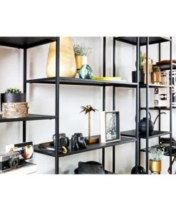 Woood Étagères Étagère En Métal 8 Casiers Noir -Vaisseliers Soldes Magasin etagere en metal 8 casiers noir 3