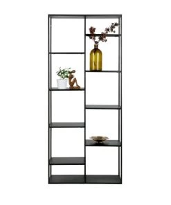 Woood Étagères Étagère En Métal 8 Casiers Noir -Vaisseliers Soldes Magasin etagere en metal 8 casiers noir 5