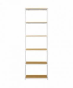 Alice's Garden Étagères Étagère En Métal Blanc Mat Et Décor Bois, 6 Niveaux 8 Alice's Garden Étagères Étagère En Métal Blanc Mat Et Décor Bois, 6 Niveaux -Vaisseliers Soldes Magasin etagere en metal blanc mat et decor bois 6 niveaux 2