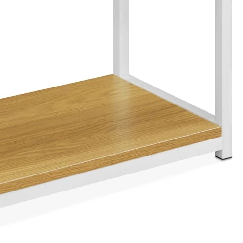 Alice's Garden Étagères Étagère En Métal Blanc Mat Et Décor Bois, 6 Niveaux 5 Alice's Garden Étagères Étagère En Métal Blanc Mat Et Décor Bois, 6 Niveaux – Image 5