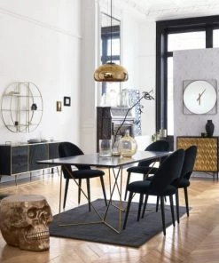 Maisons Du Monde Étagères Etagère En Métal Doré Et Verre -Vaisseliers Soldes Magasin etagere en metal dore et verre 1000 16 33 191011 4