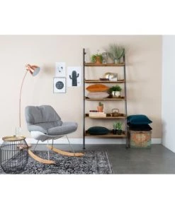 Drawer Étagères Étagère En Métal Et Bois Clair -Vaisseliers Soldes Magasin etagere en metal et bois clair 2