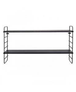 Bloomingville Étagères Étagère En Métal Et Bois Noir 50x65