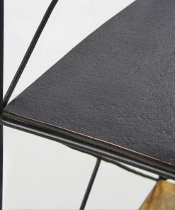 Maisons Du Monde Étagères Etagère En Métal Gris Mat Et Doré Effet Vieilli -Vaisseliers Soldes Magasin etagere en metal gris mat et dore effet vieilli 1000 4 4 190982 4