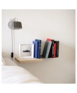 Swabdesign Étagères Etagère En Métal Laqué Et Bois De Frêne 56x20 -Vaisseliers Soldes Magasin etagere en metal laque et bois de frene 56x20 9