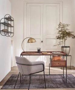 Maisons Du Monde Étagères Étagère En Métal Noir 119x71 -Vaisseliers Soldes Magasin etagere en metal noir 119x71 1000 1 20 214286 5