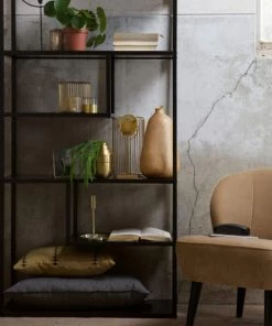 Woood Étagères Étagère En Métal Noir -Vaisseliers Soldes Magasin etagere en metal noir 14