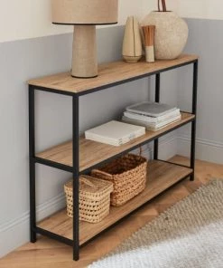 Alice's Garden Étagères Étagère En Métal Noir Et Bois 3 Niveaux -Vaisseliers Soldes Magasin etagere en metal noir et bois 3 niveaux 2