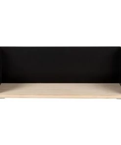 Maisons Du Monde Étagères Etagère En Métal Noir Et Bois De Platane Beige