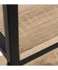 Wadiga Étagères Étagère En Métal Noir Et Bois H116cm -Vaisseliers Soldes Magasin etagere en metal noir et bois h116cm 2