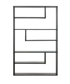 Woood Étagères Étagère En Métal XL Noir