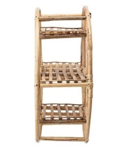 Bloomingville Étagères Etagère En Rotin Beige -Vaisseliers Soldes Magasin etagere en rotin beige 3
