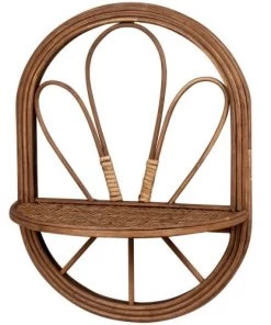 Maisons Du Monde Étagères Etagère En Rotin Et Sapin Beige