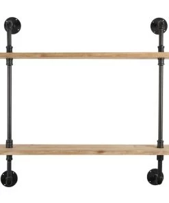 Maisons Du Monde Étagères Étagère En Sapin Et Métal Noir