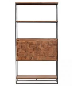 Oviala Étagères Étagère Haute En Acacia Massif -Vaisseliers Soldes Magasin etagere haute en acacia massif 3