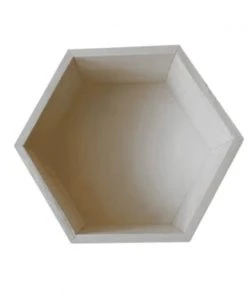 Artemio Étagères Etagère Hexagone En Bois 24x21x10cm