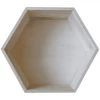 Artemio Étagères Etagère Hexagone En Bois 30x26,5x10cm