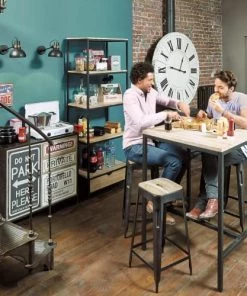 Maisons Du Monde Étagères Étagère Indus 1 Tiroir En Sapin Massif Et Métal -Vaisseliers Soldes Magasin etagere indus 1 tiroir en sapin massif et metal 1000 2 31 121637 4