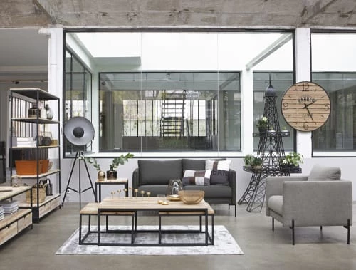 Maisons Du Monde Étagères Étagère Indus 2 Tiroirs En Sapin Massif Et Métal 5 Maisons Du Monde Étagères Étagère Indus 2 Tiroirs En Sapin Massif Et Métal – Image 5