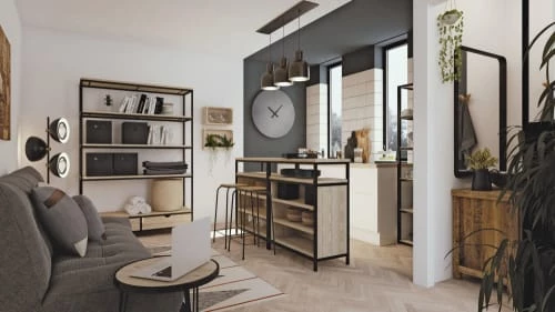 Maisons Du Monde Étagères Étagère Indus 2 Tiroirs En Sapin Massif Et Métal 3 Maisons Du Monde Étagères Étagère Indus 2 Tiroirs En Sapin Massif Et Métal – Image 3