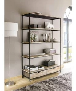 Maisons Du Monde Étagères Étagère Indus 2 Tiroirs En Sapin Massif Et Métal 9 Maisons Du Monde Étagères Étagère Indus 2 Tiroirs En Sapin Massif Et Métal -Vaisseliers Soldes Magasin etagere indus 2 tiroirs en sapin massif et metal 1000 3 7 116980 4