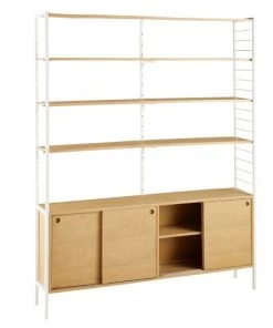 Maisons Du Monde Étagères Étagère Indus 4 Portes En Métal Blanc -Vaisseliers Soldes Magasin etagere indus 4 portes en metal blanc 1000 8 38 175108 3