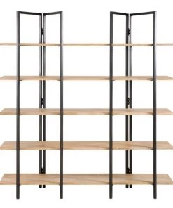 Maisons Du Monde Étagères Étagère Indus En Métal Noir Et Manguier