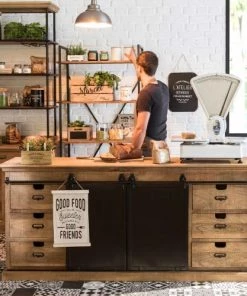 Maisons Du Monde Étagères Étagère Indus En Sapin Et Métal Gris Anthracite -Vaisseliers Soldes Magasin etagere indus en sapin et metal gris anthracite 1000 1 28 138772 4