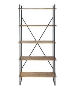 Maisons Du Monde Étagères Étagère Indus En Sapin Et Métal Gris Anthracite