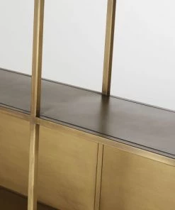 Maisons Du Monde Étagères Etagère Industrielle En Métal Coloris Laiton Patiné Et Vieilli -Vaisseliers Soldes Magasin etagere industrielle en metal coloris laiton patine et vieilli 1000 13 9 219687 3