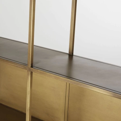 Maisons Du Monde Étagères Etagère Industrielle En Métal Coloris Laiton Patiné Et Vieilli – Image 3