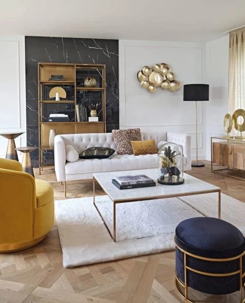 Maisons Du Monde Étagères Etagère Industrielle En Métal Coloris Laiton Patiné Et Vieilli – Image 4