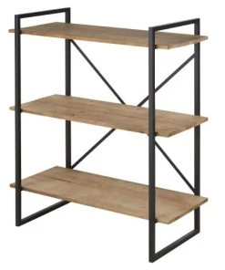 Maisons Du Monde Étagères Etagère Industrielle En Sapin Massif Et Métal Noir