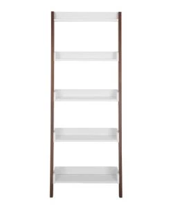 Beliani Étagères Étagère Marron Foncé Blanche -Vaisseliers Soldes Magasin etagere marron fonce blanche 8