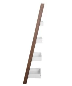 Beliani Étagères Étagère Marron Foncé Blanche -Vaisseliers Soldes Magasin etagere marron fonce blanche 9