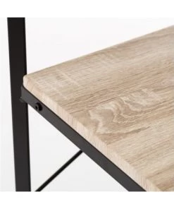 Wadiga Étagères Étagère Métal Noir Et Bois 4 étages -Vaisseliers Soldes Magasin etagere metal noir et bois 4 etages 3