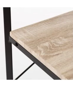 Wadiga Étagères Étagère Métal Noir Et Bois 5 étages H179cm -Vaisseliers Soldes Magasin etagere metal noir et bois 5 etages h179cm 3