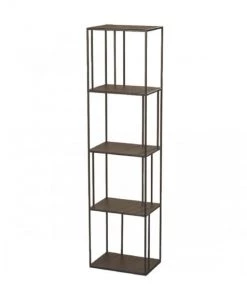 Wadiga Étagères Étagère Métal Noir H140cm