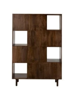 Meubles & Design Étagères Etagère Moderne En Bois Et Métal Doré -Vaisseliers Soldes Magasin etagere moderne en bois et metal dore 3