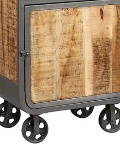 Altobuy Étagères Etagère Multi-rangements Acier Et Bois Massif -Vaisseliers Soldes Magasin etagere multi rangements acier et bois massif 2