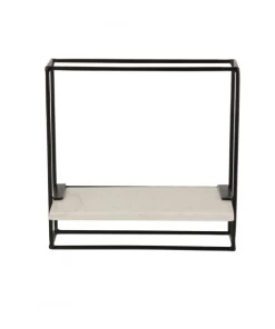 Calicosy Étagères Etagere Murale 1 Niveau En Marbre Blanc - L 35cm