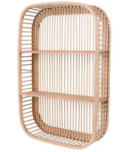 Fornord Étagères Étagère Murale 2 Niveaux Bois