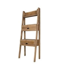 Dendro Étagères Etagère Murale 2 Tiroirs Bois Massif