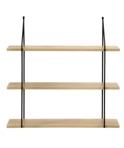 Casâme Étagères Étagère Murale 3 Niveaux Décor Bois L60 Cm -Vaisseliers Soldes Magasin etagere murale 3 niveaux decor bois l60 cm 2