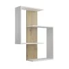 Calicosy Étagères Etagère Murale 4 Tablettes L65 Cm - Blanc