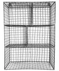 Maison Tilleul Étagères Etagère Murale 5 Niches Gris