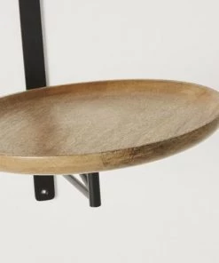 Maisons Du Monde Étagères Etagère Murale Articulée En Bois De Manguier Et Métal Noir -Vaisseliers Soldes Magasin etagere murale articulee en bois de manguier et metal noir 1000 6 24 222859 3