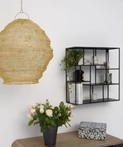 Decoclico Factory Étagères Etagère Murale Carrée Noir -Vaisseliers Soldes Magasin etagere murale carree noir 4